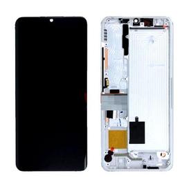LCD Дисплей Xiaomi Mi Note 10 Lite (2020) Тъч скрийн Рамка (Бял) Оригинал 